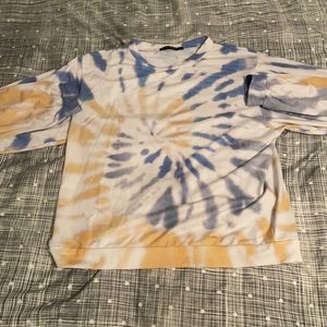 Zaful, medium, blue and yellow tie dye.